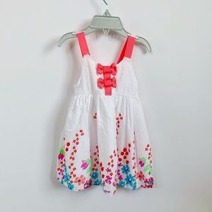 Penelope Mack White Floral Bow Summer Dress